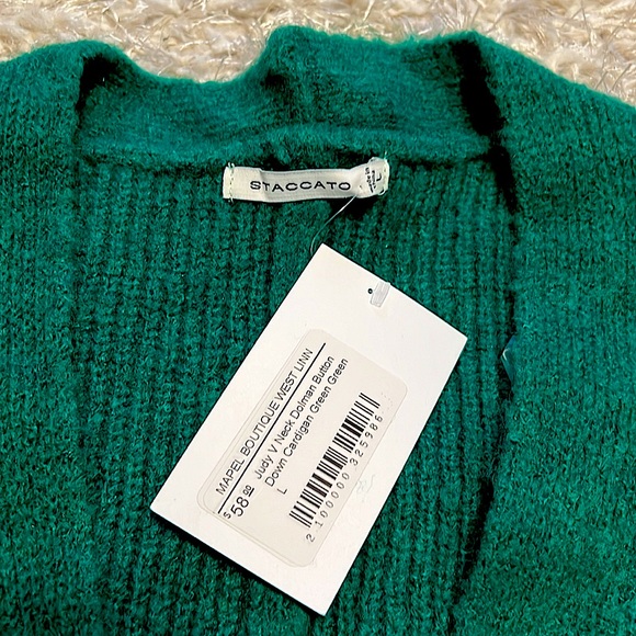 Emerald Green Cardigan - NWT - Picture 3 of 3
